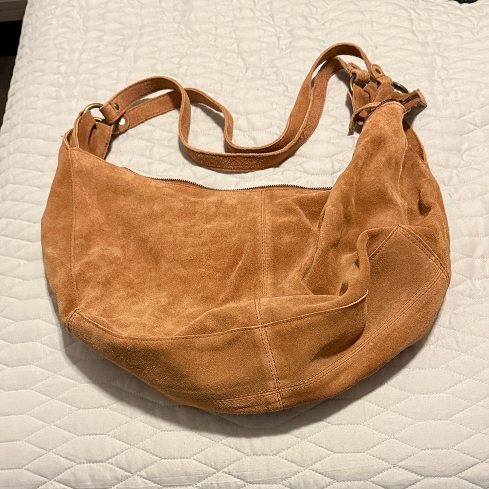 Free People Tan Suede Women's hobo Bag